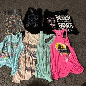 🔥4/$25🔥 Colorful Women’s Graphic Tank Tops
